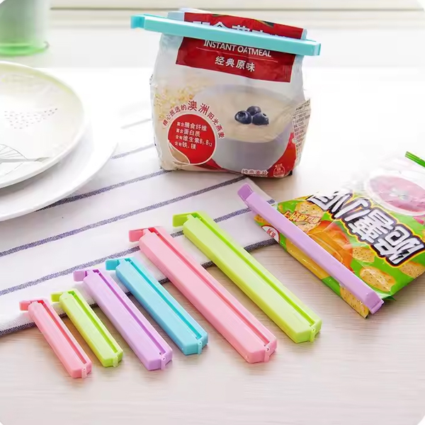 Picture of 12 Pcs Food Snack Package Bag Sealing Clips – Plastic Clips - Multicolor