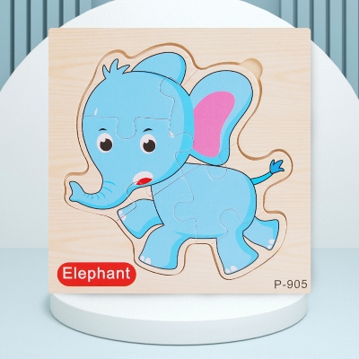 Picture of Puzzle Toy For Kids-3D Jigsaw Puzzle Educational Toy For Children- Cartoon Animal Vehicle Intelligence Puzzles - Multicolor