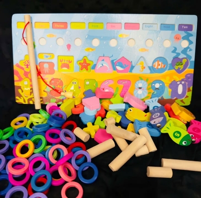 Picture of Kids Montessori Math Toys – Educational Wooden Puzzle for Toddlers