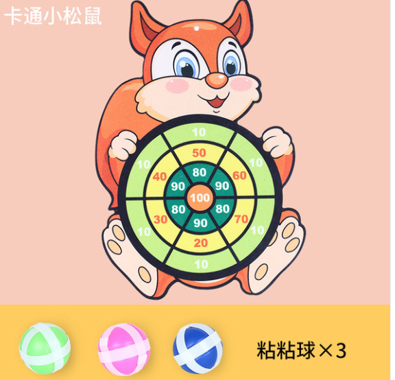 Picture of Montessori Dart Board Target Sports Game Toys For Children 4 To 6 Years Old Outdoor Toy Child Indoor Girls Sticky Ball Boys Gift
