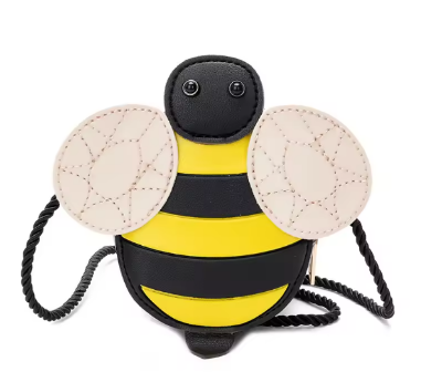 Picture of Girls Trendy Insect & Bug Crossbody Sling Bag | Ladybug, Bumblebee,  Mini PU Leather Coin Purse for Kids