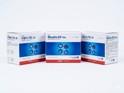 Picture of Moxilin-CV Vet (10x10gm) Amoxicillin & Clavulanic Acid Powder