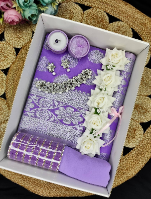 Buy tangail-katan-saree-combo-with-matching-blouse-and-hijab-included at best price in Bangladesh 