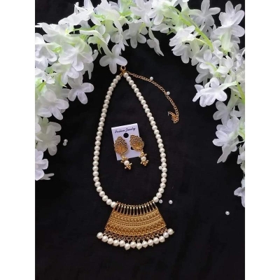 Picture of Jaypuri Traditional Antique Oxidised Choker Necklace Jewellery Set - Necklace For Girls - Multicolor