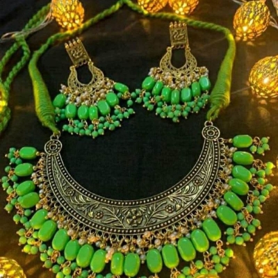 Picture of Beautiful  Antic jwellery sets  for women - Multicolor