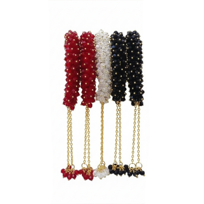 Picture of Gorgeous party wear antique golden necklace and earring set for girls and woman. - Gold