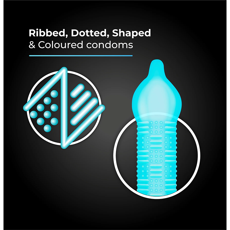 Picture of Skore ZigZag Dotted & Ribbed Condoms 10's Pack