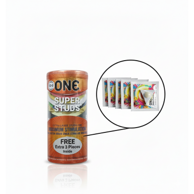 Picture of One Super Studs Extra Large for Maximum Stimulation Condom - 12pcs + 3 Pcs Extra (Malaysia)