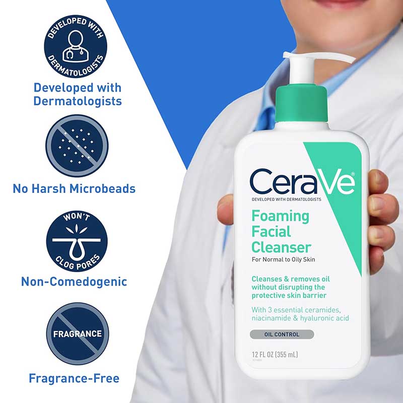 Picture of Cerave Foaming Facial Cleanser For Normal To Oily Skin - 236 ML
