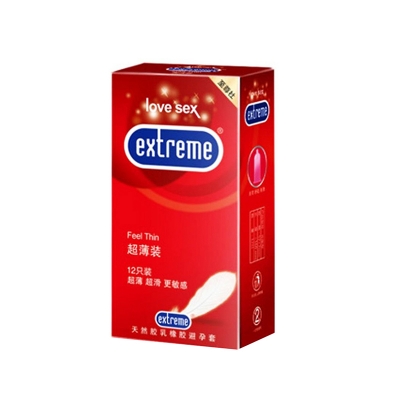 Picture of Extreme Feel Thin  Condom -12 pcs - Red