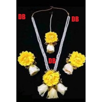 Picture of Artificial Flower Gorgeous Bridal Set 4 Piece set