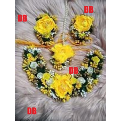 Picture of Artificial Flower Gorgeous Bridal Set 4 Piece set
