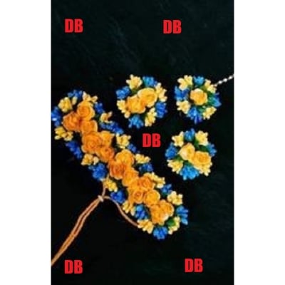 Picture of Artificial Flower Gorgeous Bridal Set3 Piece set