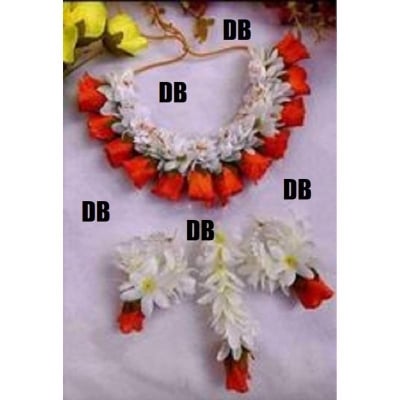 Picture of Artificial Flower Gorgeous Bridal Set 5 Piece set