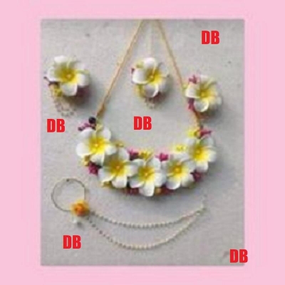 Picture of Artificial Flower Gorgeous Bridal Set3 Piece set