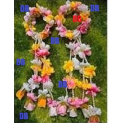 Picture of Artificial Flower Jewellery 2 Pcs Bangle/Bracelets Bridal/Holud/Boishakh Fashion For Women