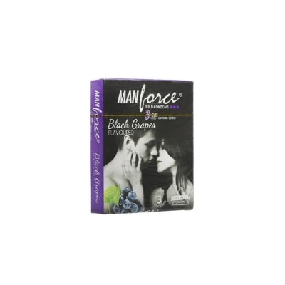Picture of Manforce Black Grapes Flavoured Condom 3 Pcs Pack