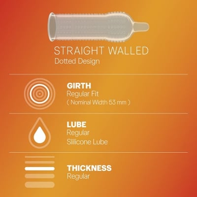 Picture of Durex Extra Dots extra simulation Condom -3 pcs