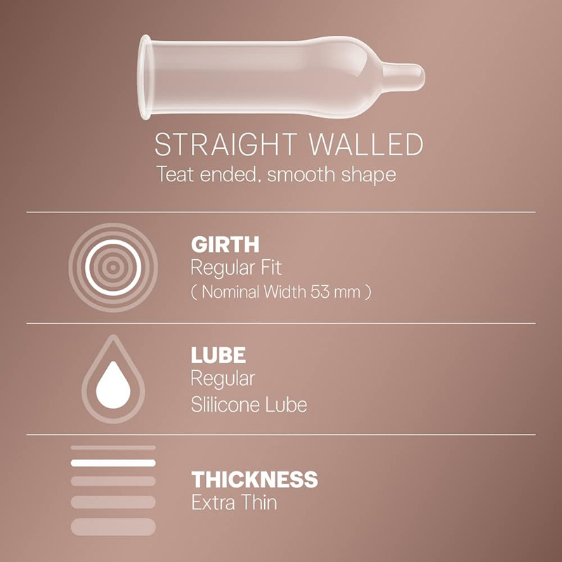 Picture of Durex Extra Thin Intense Chocolate Condom -3 pcs - Chocolate