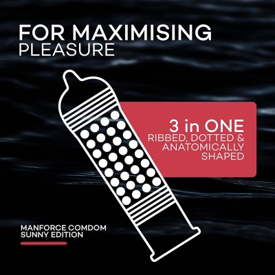 Picture of Manforce Sunny Edition Condom -10 Pcs