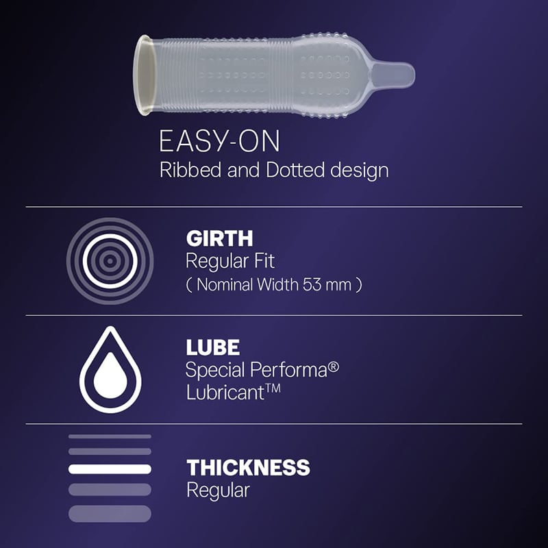 Picture of Durex Mutual Climax Condoms for Men & Women - 10 pcs