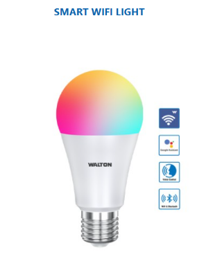 Picture of Walton Smart (wifi) LED bulb 12watt, 16 MILLION COLORS, CHANGING WATT FROM 0.5W-11.5W - Voice Control, Google Assistant and Alexa Support 