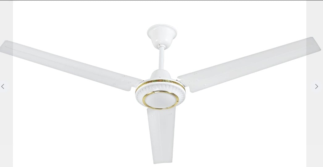 Picture of LAVA Dc 56 inch Solar ceiling fan with Regulator, Only 24w. 12v for DC White