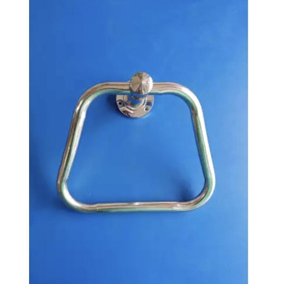 Picture of Triangle with Stainless Steel Towel Ring/Napkin Ring - Bathroom Towel Holder - Towel Hanger with Chrome Finish