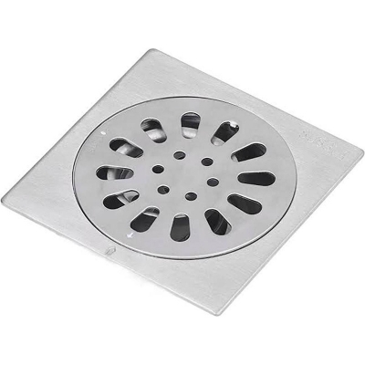 Picture of Bathroom/kitchen 5” floor drain conceal box jali (Silver)