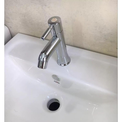 Picture of HANDLE BASIN PILLAR COCK (Silver)