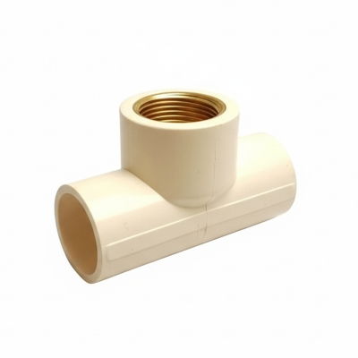 Picture of ERA CPVC 1/2X3/4 FEMALE BRASS TEE (Ivory)