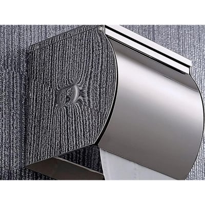 Picture of Sus 304 Stainless Steel Toilet Paper Holder Toilet Paper Holder Round Tissue Paper Roll Holder Toilet Paper Holder Toilet Paper Holder Wall Mounted Stainless Steel Brushed (Silver)