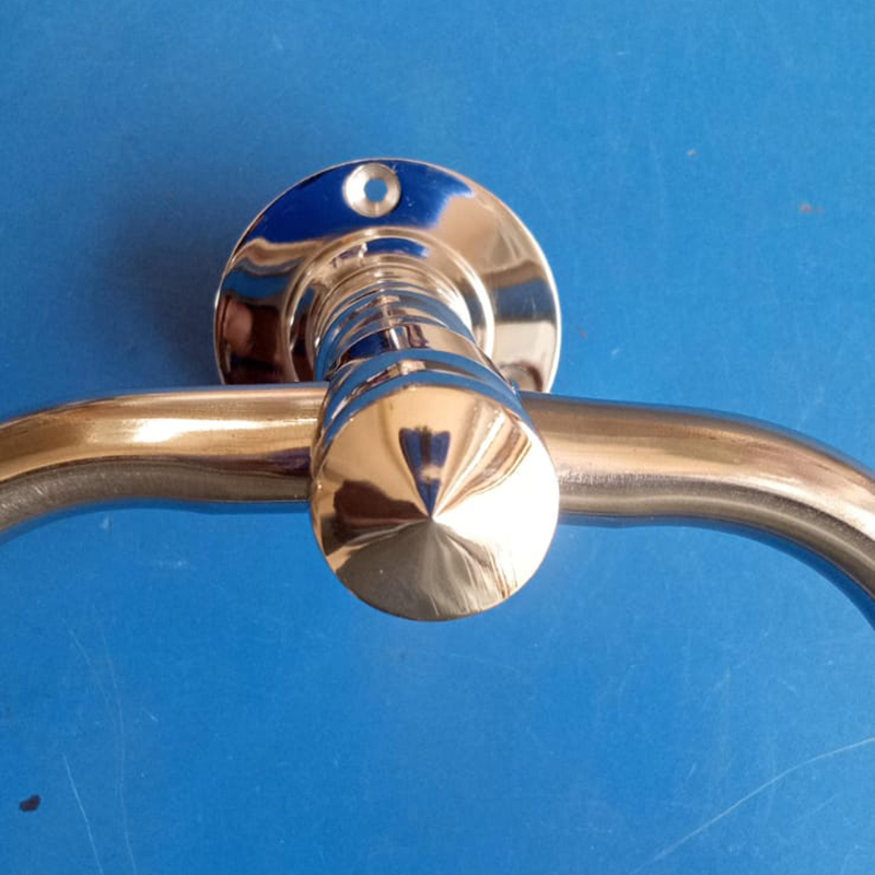 Picture of Triangle with Stainless Steel Towel Ring/Napkin Ring - Bathroom Towel Holder - Towel Hanger with Chrome Finish