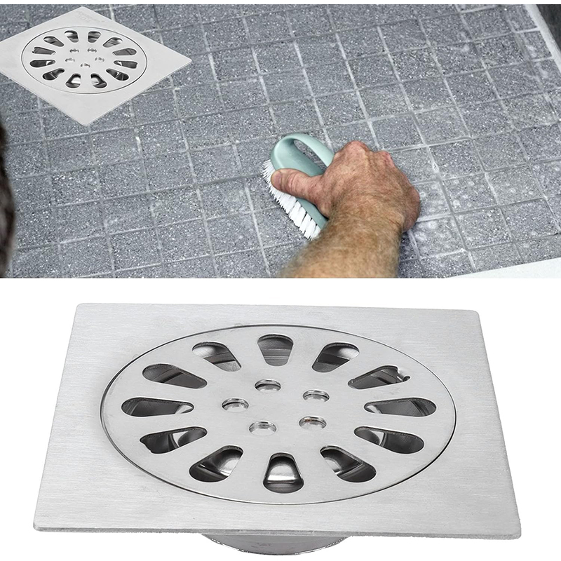 Picture of Bathroom/kitchen 5” floor drain conceal box jali (Silver)