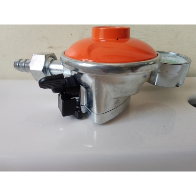 Picture of HAYAT Auto Safety GAS Regulator - High Quality Maximum Safety Device for LPG - 22MM with MeterMulticolor