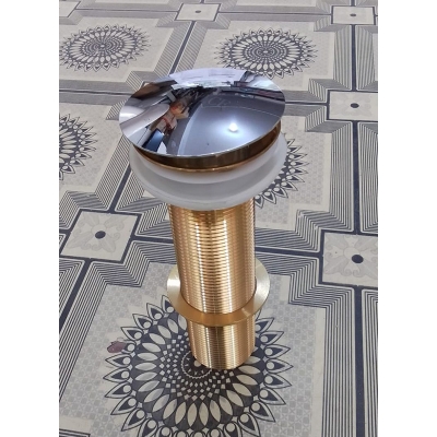 Picture of 7 inch Basin Pop Up Mushroom Waste Brass (Gold)
