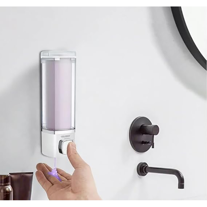 Picture of Shampoo & Soap Dispenser | Wall Mounted | Soap Dispenser for Kitchen & Bathroom | Refillable, Lightweight & Durable | Easy to Clean |- 250 ml