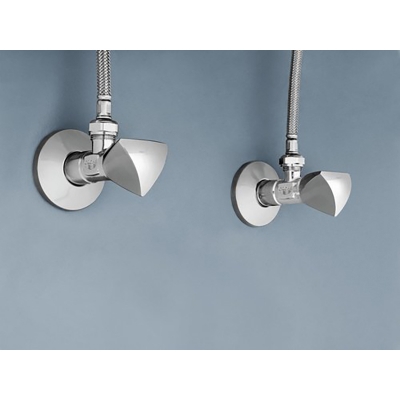 Picture of GROHE Metal Angle Valve 1/2 Inch, Chrome (Silver)