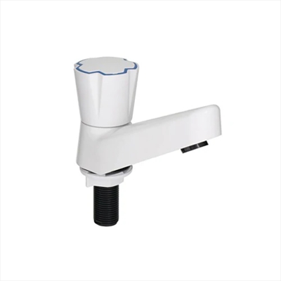 Picture of WATERTEC PVC Plastic Pillar Tap/Fixed basin tap (White)