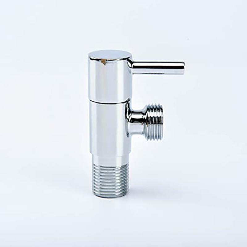 Picture of Brass Handel Angle Cock for Bathroom Angle Valve for Bathroom Angle Wall for Bathroom Angle Cocke for wash Basin Brass Angle Valve for wash Basin -1 Pcs (Silver)