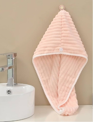 Picture of Premium Super Absorbent Microfiber Hair Drying Cap | Quick-Dry Hooded Towel for Women | Luxury Soft & Ultra-Absorbent Hair Wrap