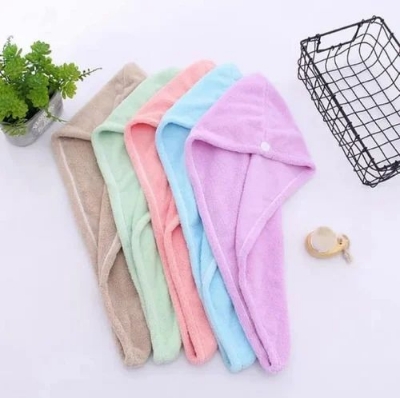 Picture of Comfortable Ladies Magic Hair Drying Towel | Quick Dry Microfiber Hair Wrap | Soft & Absorbent Bath Turban