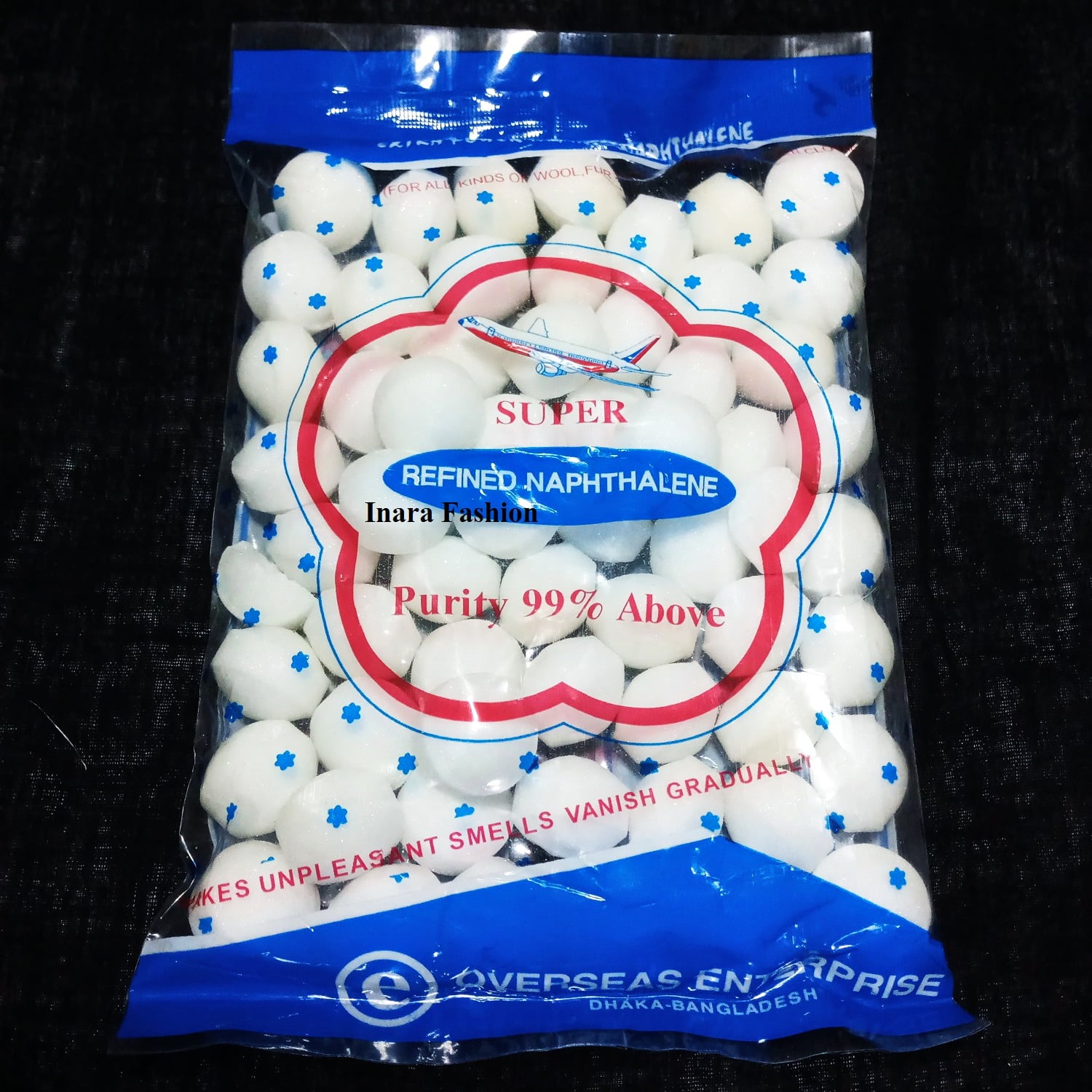Picture of Super Refined Naphthalene Balls – 120gm (40 Pieces) | Anti-Insect, Anti-Moth & Air Freshener | Naptholin