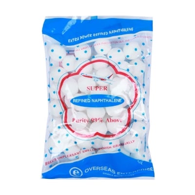 Picture of Super Refined Naphthalene Balls – 120gm (40 Pieces) | Anti-Insect, Anti-Moth & Air Freshener | Naptholin