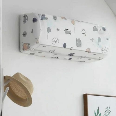 Picture of AC Dust Cover for Indoor Unit (1 Ton / 1.5 Ton / 2 Ton) | PEVA Waterproof Washable Air Conditioner Cover | Multi-Color Decorative Design | Durable & Easy to Install Protective Cover for Split AC