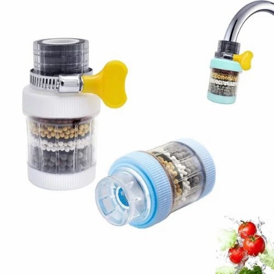 Picture of 6-Layer Faucet Water Purifier Nozzle | Tap Water Filter with Activated Carbon & Mineral Stones | Easy Installation | Leak-Proof, Heat-Resistant, Water-Saving Design