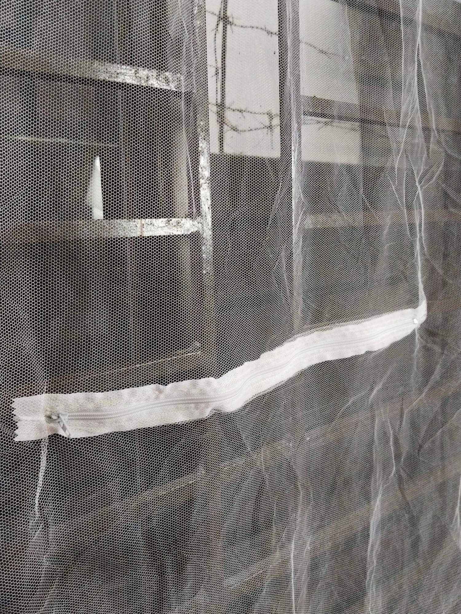 Picture of Anti Mosquito Window Net with Zipper 4/5 Feet | White Premium Quality Mosquito Net for Window | Washable & Easy to Install | Smart Home Protection