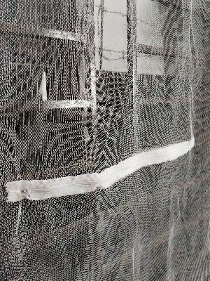 Picture of Anti Mosquito Window Net with Zipper 4/5 Feet | White Premium Quality Mosquito Net for Window | Washable & Easy to Install | Smart Home Protection
