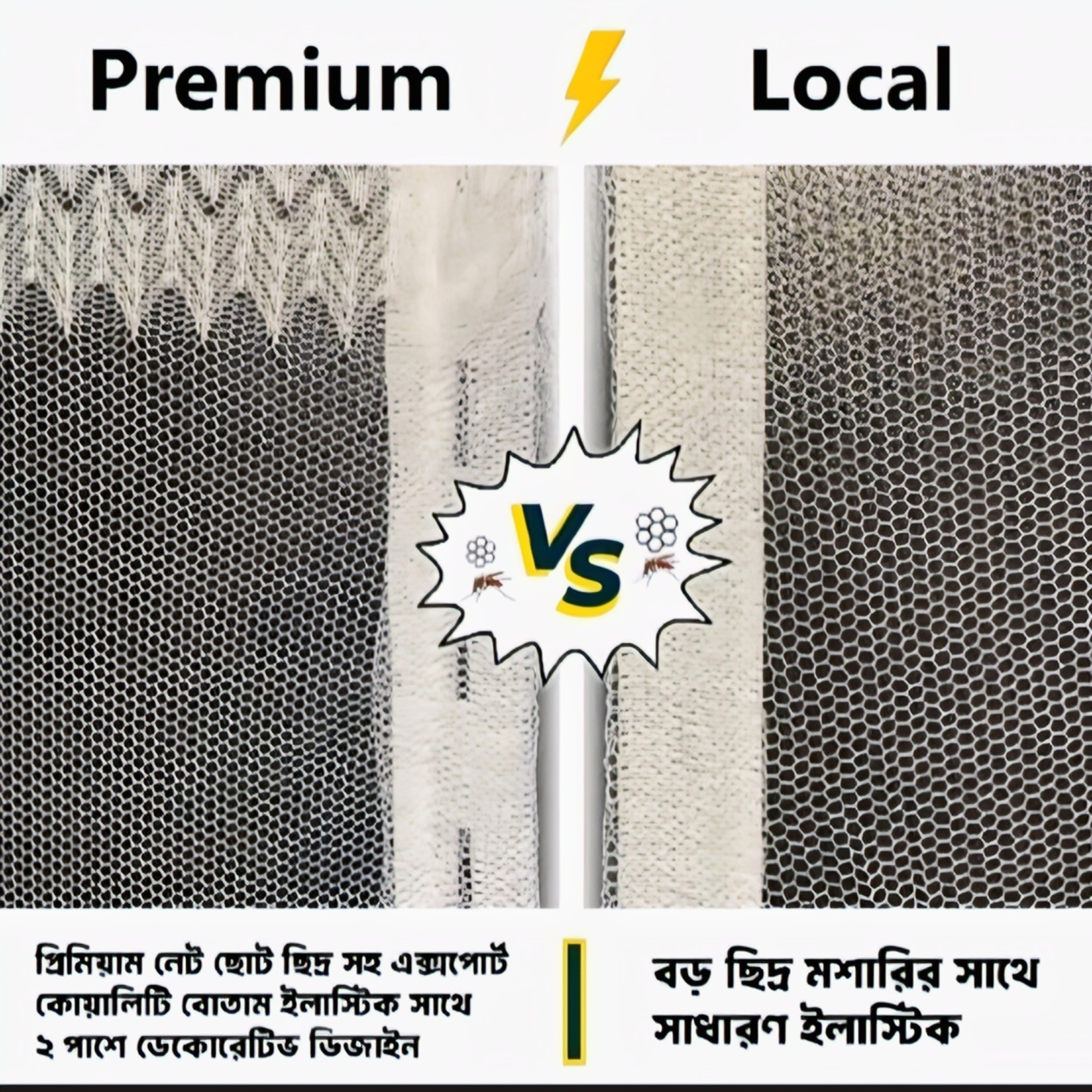 Picture of Anti Mosquito Window Net with Zipper 4/5 Feet | White Premium Quality Mosquito Net for Window | Washable & Easy to Install | Smart Home Protection