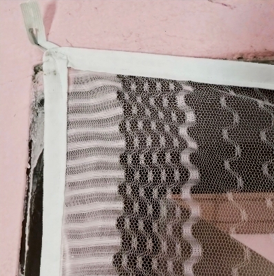 Picture of Door Net for Anti-Mosquito Double Part Auto-Close System Pink Colour 3.5×7 Feet | Premium Quality Door Mosquito Net | Lifesymart